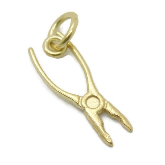 Pliers Charm Pendant 14k Yellow Gold